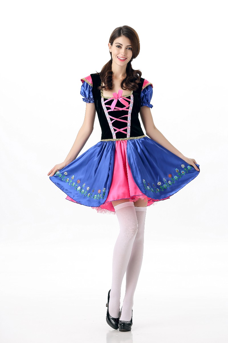 F1649 Halloween fancy party costume dress